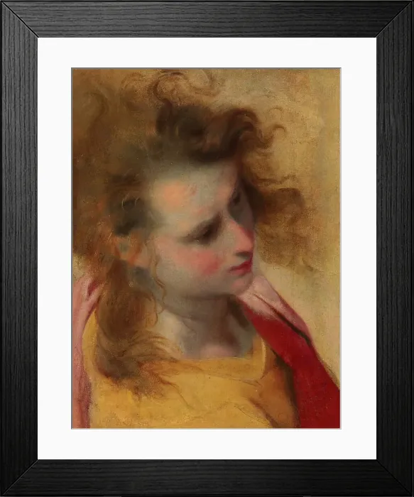 Framed Print : The Head of Saint John the Evangelist, c. 1580. Creator: Federico Barocci Framed Print : The Head of Saint John the Evangelist, c. 1580. Creator: Federico Barocci