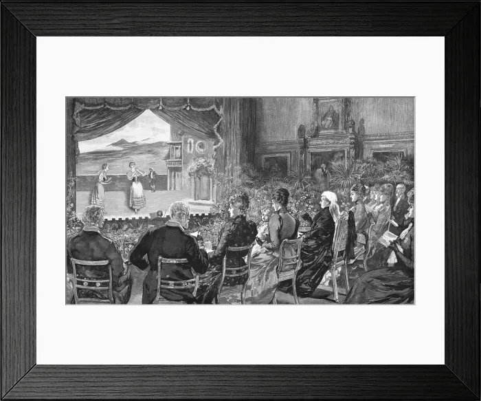 Framed Print : The Performance of Mascagni's Opera Cavalleria Rusticana before Her Majesty, 1891. Creator: Unknown. The Performance of Mascagni's Opera Cavalleria Rusticana before Her Majesty, 1891. Creator: Unknown Framed Print : The Performance of Mascagni's Opera Cavalleria Rusticana before Her Majesty, 1891. Creator: Unknown. The Performance of Mascagni's Opera Cavalleria Rusticana before Her Majesty, 1891. Creator: Unknown