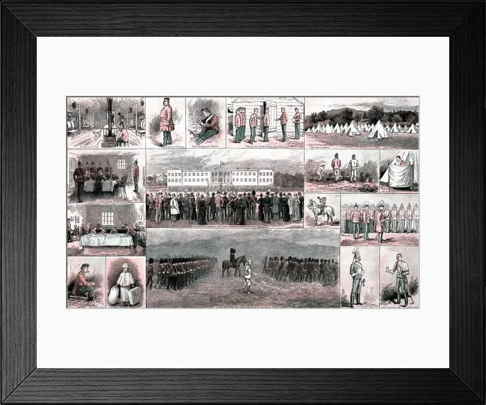 Framed Print : Military Life at Aldershot and Sandhurst, 1891. Creator: Edward Killingworth Johnson Framed Print : Military Life at Aldershot and Sandhurst, 1891. Creator: Edward Killingworth Johnson