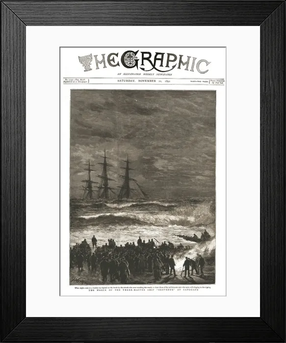 Framed Print : The Graphic, Front Cover Saturday, November 21, 1891, 1891. Creator: Unknown Framed Print : The Graphic, Front Cover Saturday, November 21, 1891, 1891. Creator: Unknown