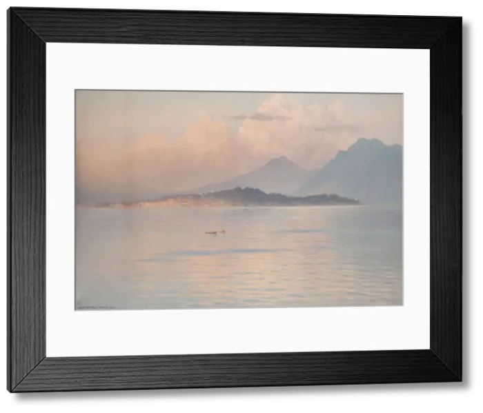 Framed Print : Lake Maggiore, Pallanza, 1926. Creator: Henry Brokman Framed Print : Lake Maggiore, Pallanza, 1926. Creator: Henry Brokman
