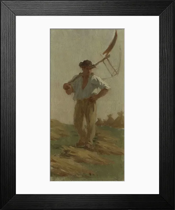 Framed Print : History of wheat: Harvester at rest: Sketch for the school in rue Dombasle, 15th arrondisse... 1879 Creator: Paul Albert Baudouin Framed Print : History of wheat: Harvester at rest: Sketch for the school in rue Dombasle, 15th arrondisse... 1879 Creator: Paul Albert Baudouin