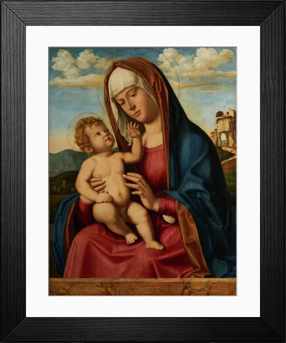 Framed Print : Virgin and Child, between 1495 and 1497. Creator: Giovanni Battista Cima da Conegliano Framed Print : Virgin and Child, between 1495 and 1497. Creator: Giovanni Battista Cima da Conegliano