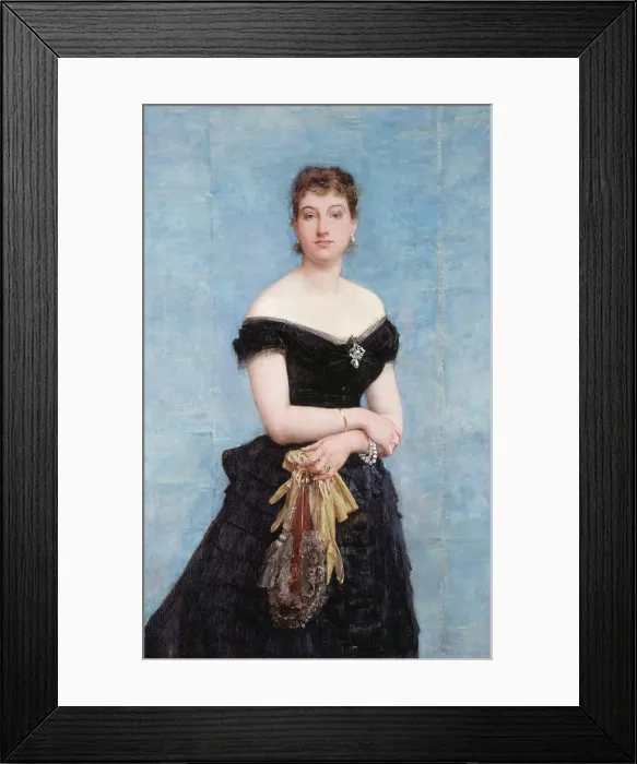 Framed Print : Madame Louis Singer, 1884. Creator: Paul-Jacques-Aime Baudry Framed Print : Madame Louis Singer, 1884. Creator: Paul-Jacques-Aime Baudry