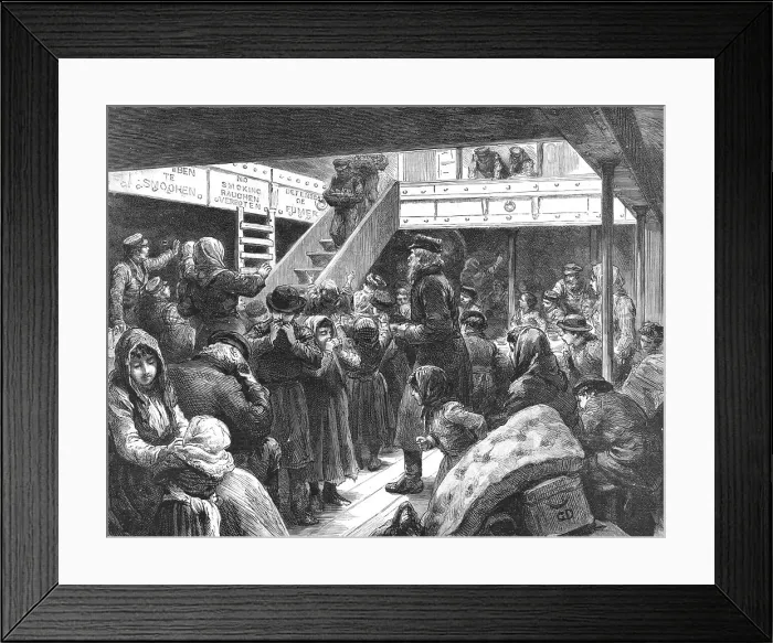 Framed Print : The Emigration of the Russian Jews - Sketches on board the Guion Liner Wisconsin, 1891. Creator: Unknown. The Emigration of the Russian Jews - Sketches on board the Guion Liner Wisconsin, 1891. Creator: Unknown Framed Print : The Emigration of the Russian Jews - Sketches on board the Guion Liner Wisconsin, 1891. Creator: Unknown. The Emigration of the Russian Jews - Sketches on board the Guion Liner Wisconsin, 1891. Creator: Unknown