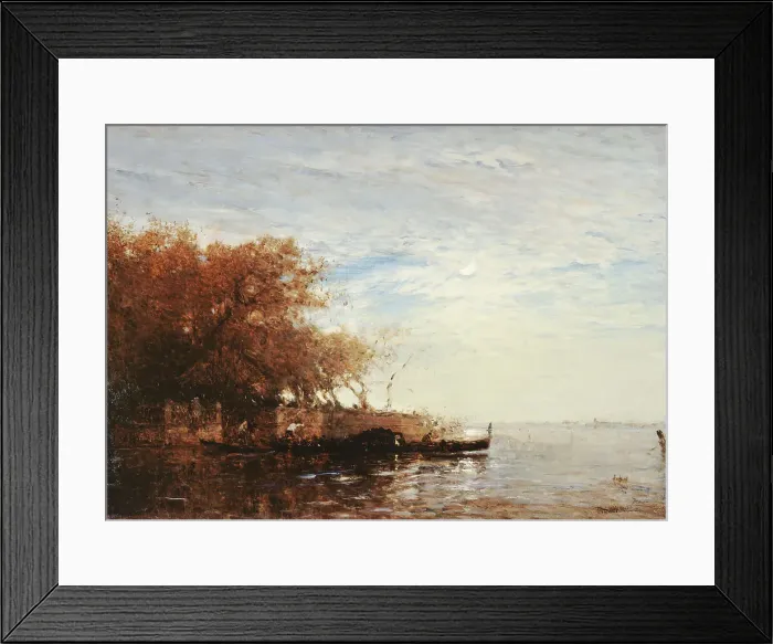 Framed Print : Venise, le Jardin français au clair de lune, between 1880 and 1890. Creator: Felix Francois Georges Philibert Ziem Framed Print : Venise, le Jardin français au clair de lune, between 1880 and 1890. Creator: Felix Francois Georges Philibert Ziem