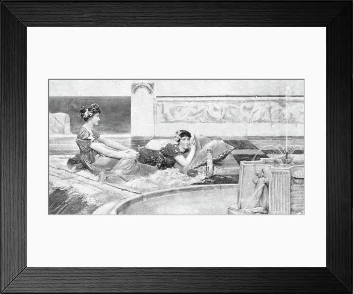 Framed Print : Pictures of the Year - IX. Love in Idleness, after L Alma Tadema, RA, 1891. Creator: Unknown. Pictures of the Year - IX. Love in Idleness, after L Alma Tadema, RA, 1891. Creator: Unknown Framed Print : Pictures of the Year - IX. Love in Idleness, after L Alma Tadema, RA, 1891. Creator: Unknown. Pictures of the Year - IX. Love in Idleness, after L Alma Tadema, RA, 1891. Creator: Unknown