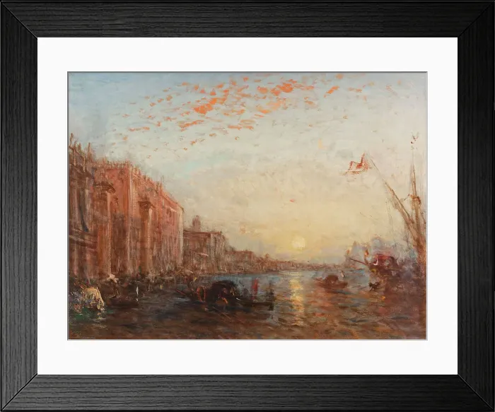 Framed Print : Inondation à Venise, between 1880 and 1900. Creator: Felix Francois Georges Philibert Ziem Framed Print : Inondation à Venise, between 1880 and 1900. Creator: Felix Francois Georges Philibert Ziem