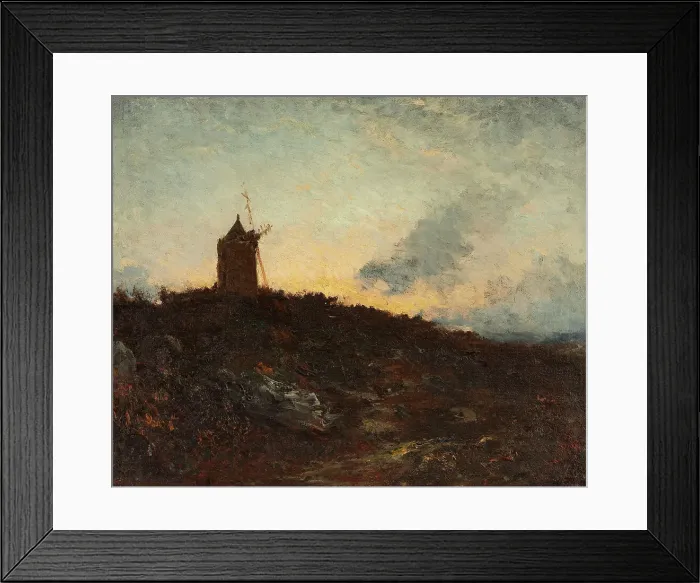 Framed Print : Le Moulin [environs de Martigues], c.1890. Creator: Felix Francois Georges Philibert Ziem