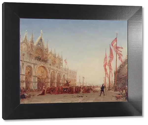 Venise, procession de la Saint-Georges, c.1870. Creator: Felix Francois Georges Philibert Ziem