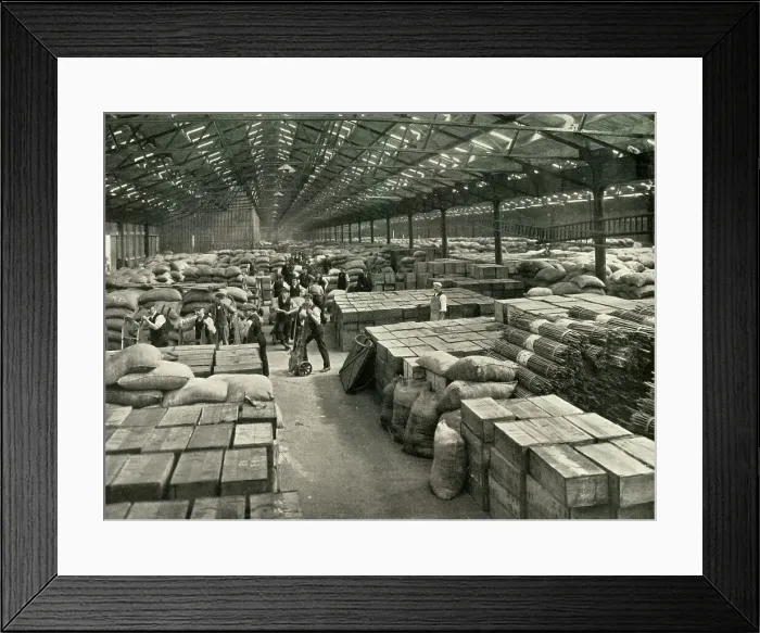 Framed Print : Traffic and Merchandise Multiplied Century By Century A Dock Transit Shed, 1937. Creator: Unknown. Traffic and Merchandise Multiplied Century By Century A Dock Transit Shed, 1937. Creator: Unknown Framed Print : Traffic and Merchandise Multiplied Century By Century A Dock Transit Shed, 1937. Creator: Unknown. Traffic and Merchandise Multiplied Century By Century A Dock Transit Shed, 1937. Creator: Unknown