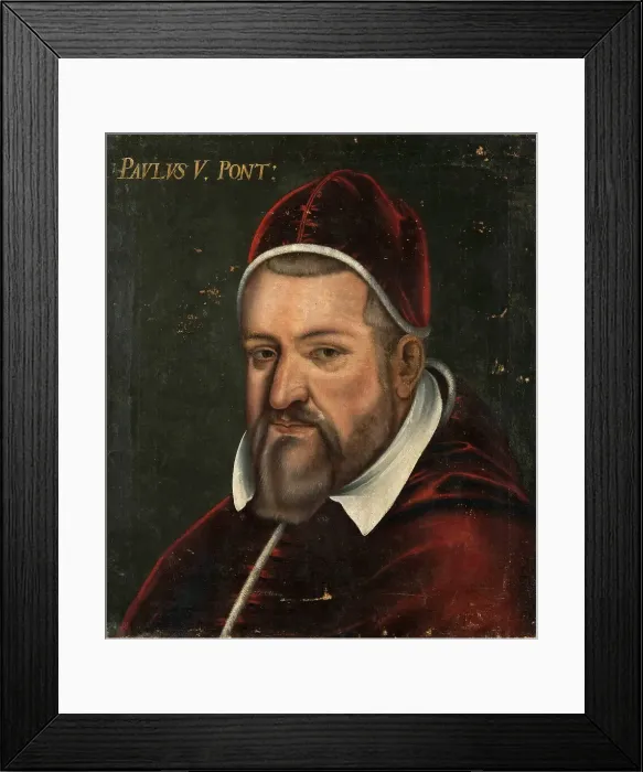 Framed Print : Portrait of Pope Paul V (1552-1621). Creator: Anonymous Framed Print : Portrait of Pope Paul V (1552-1621). Creator: Anonymous