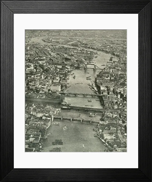 Framed Print : The Great Street Paved With Water The Thames from Southwark to Blackwall, 1937. Creator: Aerofilms. The Great Street Paved With Water The Thames from Southwark to Blackwall, 1937. Creator: Aerofilms Framed Print : The Great Street Paved With Water The Thames from Southwark to Blackwall, 1937. Creator: Aerofilms. The Great Street Paved With Water The Thames from Southwark to Blackwall, 1937. Creator: Aerofilms