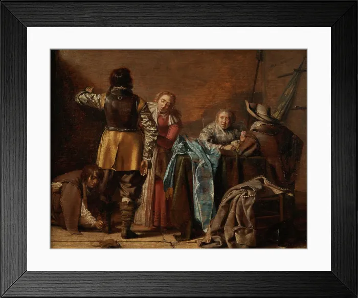 Framed Print : Guardhouse interior, between 1626 and 1678. Creator: Pieter Codde Framed Print : Guardhouse interior, between 1626 and 1678. Creator: Pieter Codde