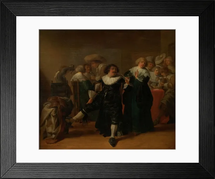 Framed Print : Cabaret scene, between 1630 and 1640. Creator: Anthonie Palamedesz Framed Print : Cabaret scene, between 1630 and 1640. Creator: Anthonie Palamedesz