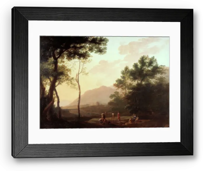 Framed Print : Pastoral. Dancers in a landscape, between 1635 and 1652. Creator: Jan Dirksz Both
