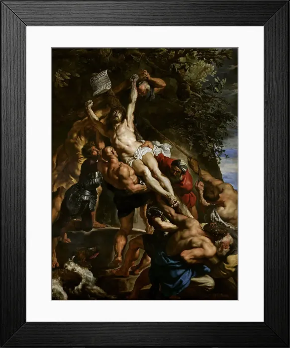 Framed Print : The Raising of the Cross (Triptych, Central Panel), c. 1610. Creator: Rubens, Pieter Paul (1577-1640) Framed Print : The Raising of the Cross (Triptych, Central Panel), c. 1610. Creator: Rubens, Pieter Paul (1577-1640)