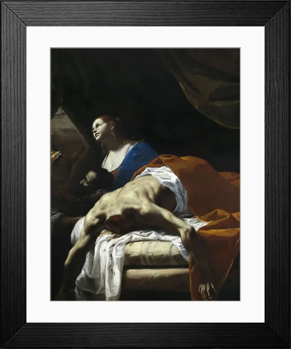 Framed Print : Judith and Her Maidservant with the Head of Holofernes, 1659. Creator: Preti, Mattia (1613-1699) Framed Print : Judith and Her Maidservant with the Head of Holofernes, 1659. Creator: Preti, Mattia (1613-1699)