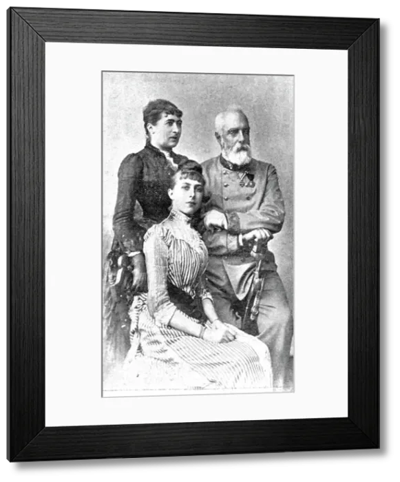 Framed Print : The Late Archduke Henry of Austria and his Wife (and Daughter), 1891. Creator: GVD Lippe Framed Print : The Late Archduke Henry of Austria and his Wife (and Daughter), 1891. Creator: GVD Lippe