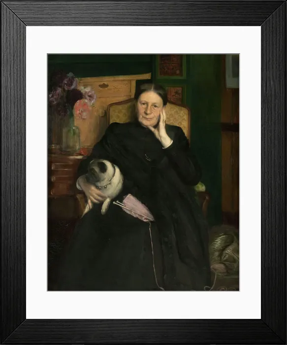 Framed Print : Portrait of Madame Emile Blanche, mother of the artist, between 1890 and 1893. Creator: Jacques Emile Blanche Framed Print : Portrait of Madame Emile Blanche, mother of the artist, between 1890 and 1893. Creator: Jacques Emile Blanche