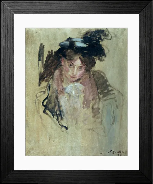 Framed Print : Portrait of a woman, 1897. Creator: Jacques Emile Blanche Framed Print : Portrait of a woman, 1897. Creator: Jacques Emile Blanche