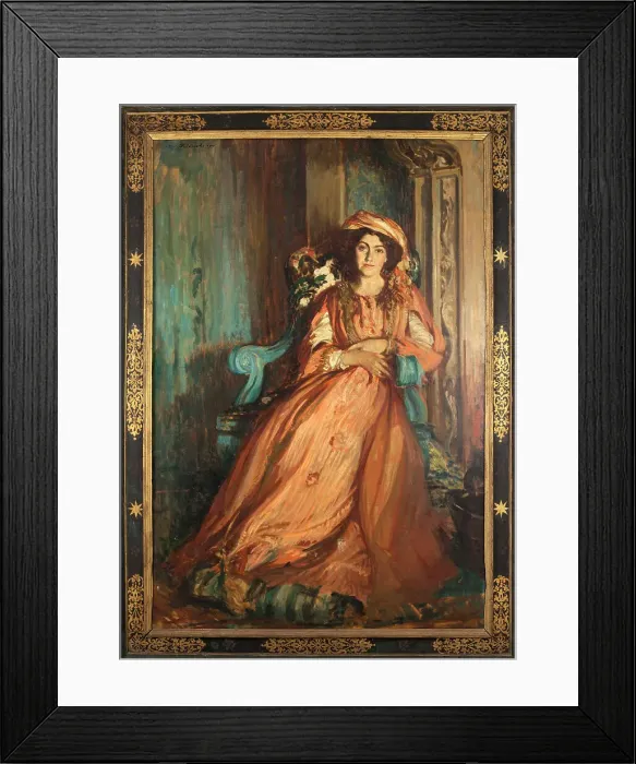 Framed Print : Portrait of Mabel Dodge at Villa Curonia, Florence, 1911. Creator: Jacques Emile Blanche Framed Print : Portrait of Mabel Dodge at Villa Curonia, Florence, 1911. Creator: Jacques Emile Blanche