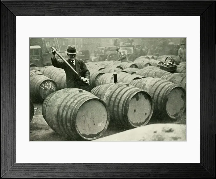 Framed Print : There Are a Quarter of a Million Gallons of Port in the Port Vaults - Wine Gauging Ground, 1937. Creator: Fox. There Are a Quarter of a Million Gallons of Port in the Port Vaults - Wine Gauging Ground, 1937. Creator: Fox Framed Print : There Are a Quarter of a Million Gallons of Port in the Port Vaults - Wine Gauging Ground, 1937. Creator: Fox. There Are a Quarter of a Million Gallons of Port in the Port Vaults - Wine Gauging Ground, 1937. Creator: Fox