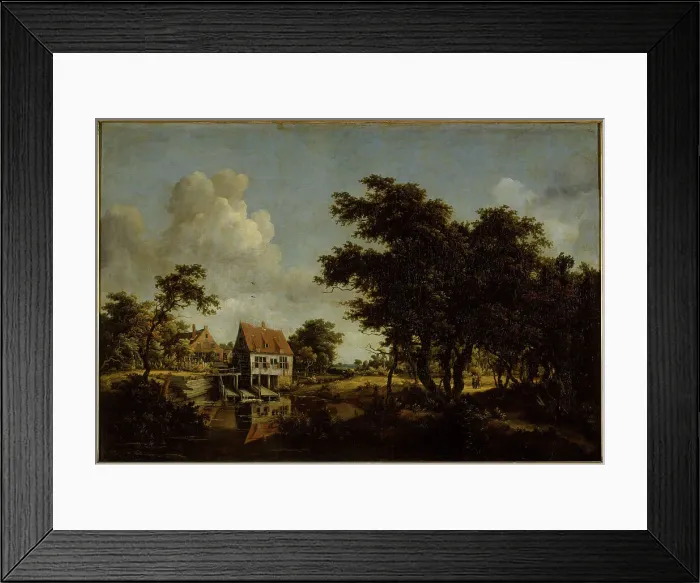 Framed Print : Windmills, between 1664 and 1668. Creator: Meindert Hobbema Framed Print : Windmills, between 1664 and 1668. Creator: Meindert Hobbema