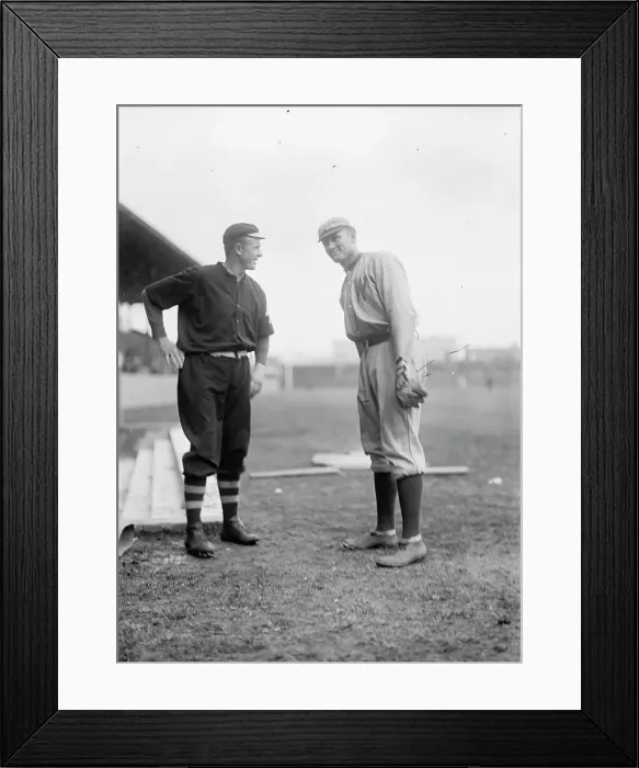 Framed Print : Christy Mathewson And Walter Johnson, New York Nl (Black) And Washington Al (Baseball), 1912. Creator: Harris & Ewing. Christy Mathewson And Walter Johnson, New York Nl (Black) And Washington Al (Baseball), 1912. Creator: Harris & Ewing Framed Print : Christy Mathewson And Walter Johnson, New York Nl (Black) And Washington Al (Baseball), 1912. Creator: Harris & Ewing. Christy Mathewson And Walter Johnson, New York Nl (Black) And Washington Al (Baseball), 1912. Creator: Harris & Ewing