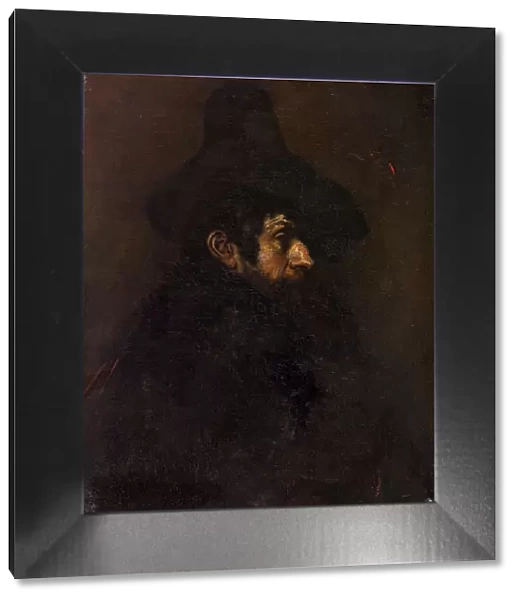 Man with a big hat, between 1860 — 1870. Creator: Eduardo Zamacois y Zabala