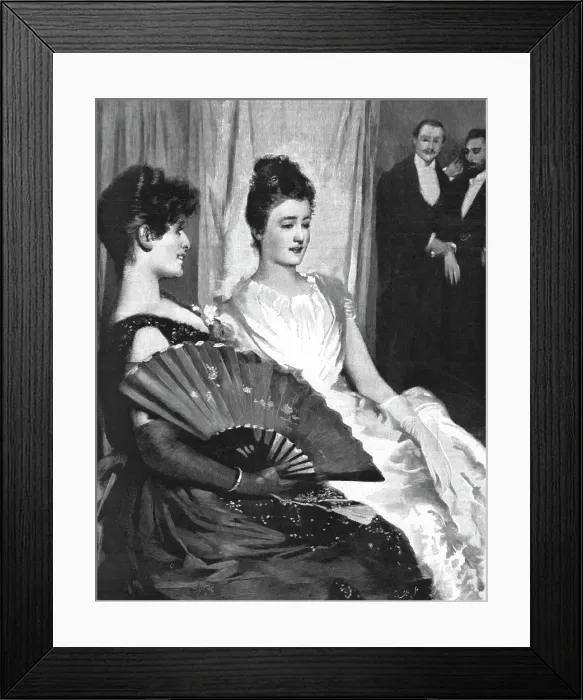 Framed Print : Which Shall It Be, after James Clarke, 1891. Creator: Unknown. Which Shall It Be, after James Clarke, 1891. Creator: Unknown