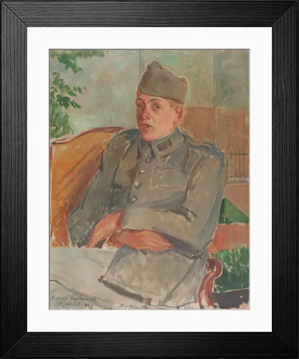Framed Print : Portrait of Francis Poulenc, 16–07–1920. Creator: Jacques Emile Blanche Framed Print : Portrait of Francis Poulenc, 16–07–1920. Creator: Jacques Emile Blanche