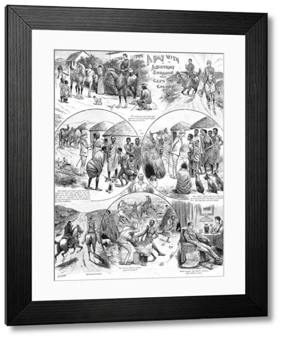 Framed Print : A Day with a District Surgeon at Cape Colony, 1891. Creator: Unknown Framed Print : A Day with a District Surgeon at Cape Colony, 1891. Creator: Unknown