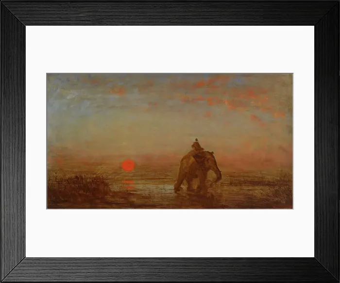 Framed Print : L'éléphant. Creator: Felix Francois Georges Philibert Ziem Framed Print : L'éléphant. Creator: Felix Francois Georges Philibert Ziem