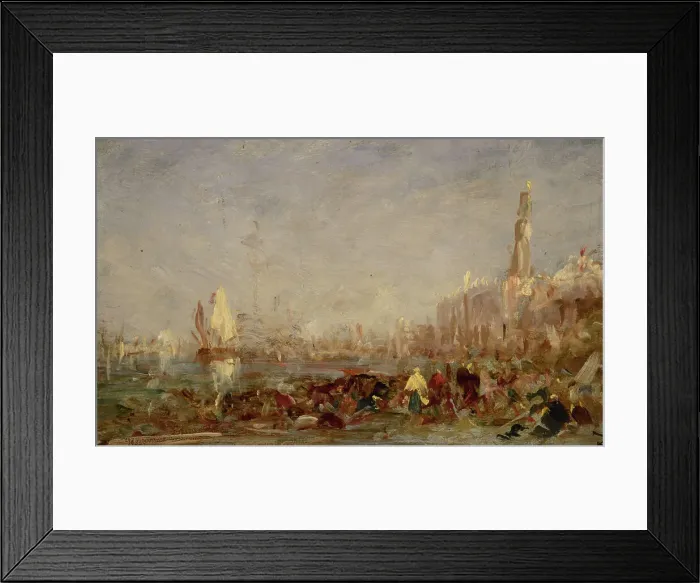 Framed Print : Venise. Creator: Felix Francois Georges Philibert Ziem Framed Print : Venise. Creator: Felix Francois Georges Philibert Ziem