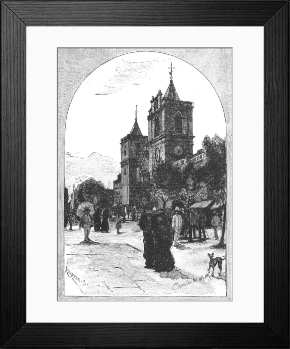 Framed Print : The Church of St John, Strada Reale, Malta, 1891. Creator: Unknown Framed Print : The Church of St John, Strada Reale, Malta, 1891. Creator: Unknown