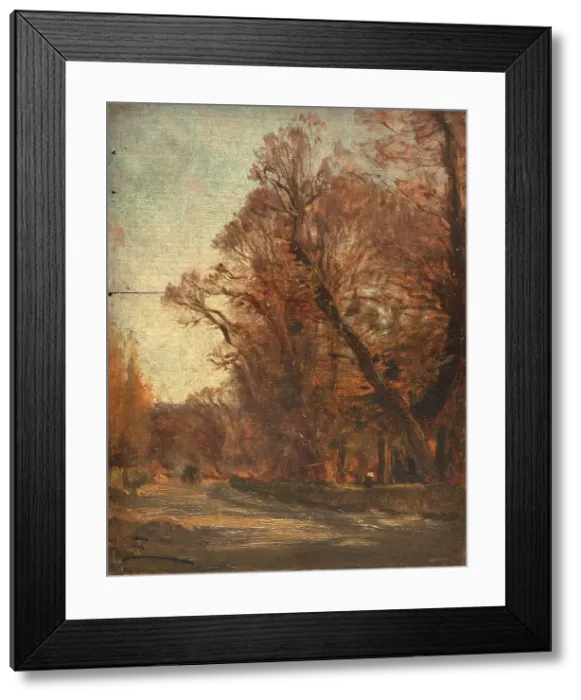 Framed Print : La route, between 1850 and 1860. Creator: Felix Francois Georges Philibert Ziem Framed Print : La route, between 1850 and 1860. Creator: Felix Francois Georges Philibert Ziem