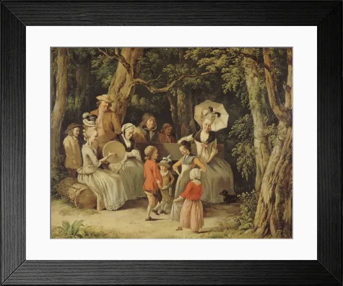 Framed Print : Children's dance. Creator: Jean-Jacques de Boissieu