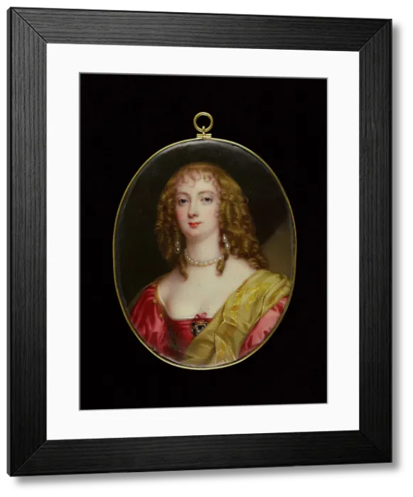 Framed Print : Portrait of the Countess of Bedford, after Anton Van Dyck, 1844. Creator: Henry Pierce Bone Framed Print : Portrait of the Countess of Bedford, after Anton Van Dyck, 1844. Creator: Henry Pierce Bone
