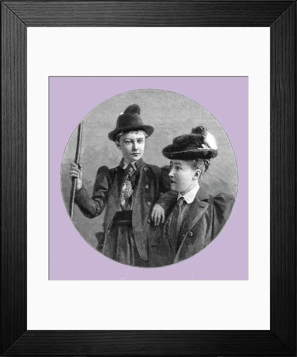 Framed Print : The Crown Princess Stefanie and Her Daughter The Archduchess Elizabeth of Austria, 1891. Creator: Unknown Framed Print : The Crown Princess Stefanie and Her Daughter The Archduchess Elizabeth of Austria, 1891. Creator: Unknown