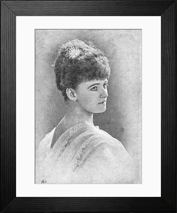 Framed Print : Lady Brooke, 1891. Creator: Henry Van der Weyde Framed Print : Lady Brooke, 1891. Creator: Henry Van der Weyde