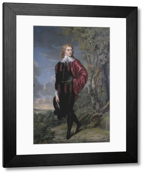 Framed Print : Full-length portrait of Henry-Philip Hope, 1802. Creator: Henry Bone Framed Print : Full-length portrait of Henry-Philip Hope, 1802. Creator: Henry Bone