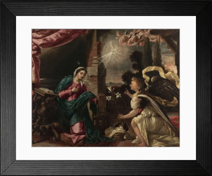 Framed Print : The Annunciation, 1669. Creator: Unknown Framed Print : The Annunciation, 1669. Creator: Unknown