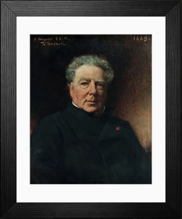 Framed Print : Portrait of Augustus Cain, 1889. Creator: Leon Joseph Florentin Bonnat Framed Print : Portrait of Augustus Cain, 1889. Creator: Leon Joseph Florentin Bonnat