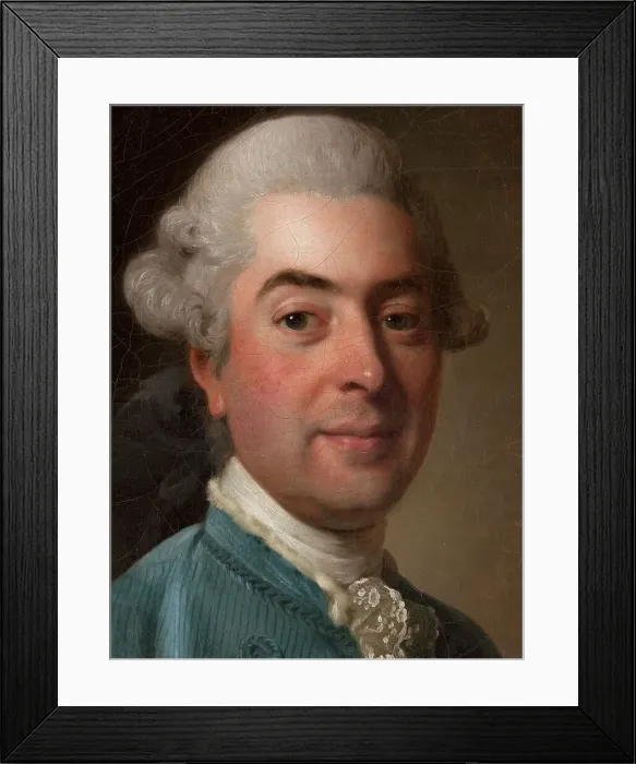 Framed Print : Portrait of Charles-Marin de La Haye des Fossés, Customs officer of the King (1736-1790), 1773. Creator: Alexander Roslin Framed Print : Portrait of Charles-Marin de La Haye des Fossés, Customs officer of the King (1736-1790), 1773. Creator: Alexander Roslin