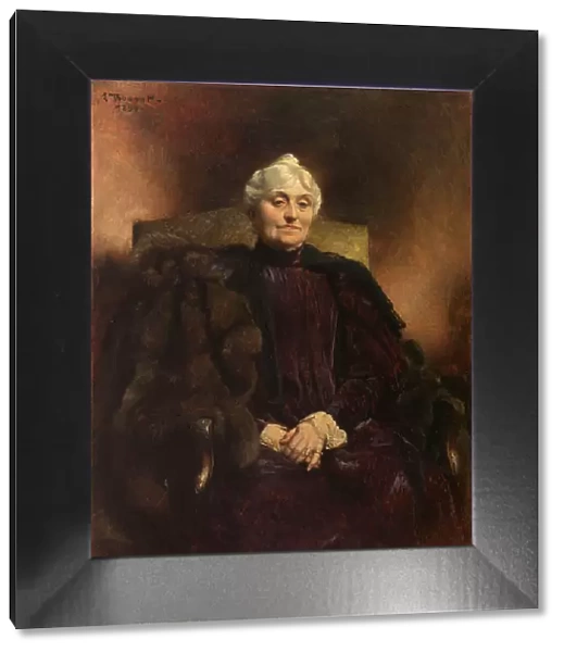Portrait of Madame Dubernet, 1899. Creator: Leon Joseph Florentin Bonnat