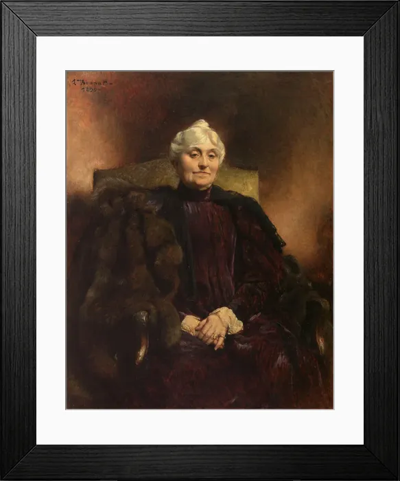 Framed Print : Portrait of Madame Dubernet, 1899. Creator: Leon Joseph Florentin Bonnat Framed Print : Portrait of Madame Dubernet, 1899. Creator: Leon Joseph Florentin Bonnat