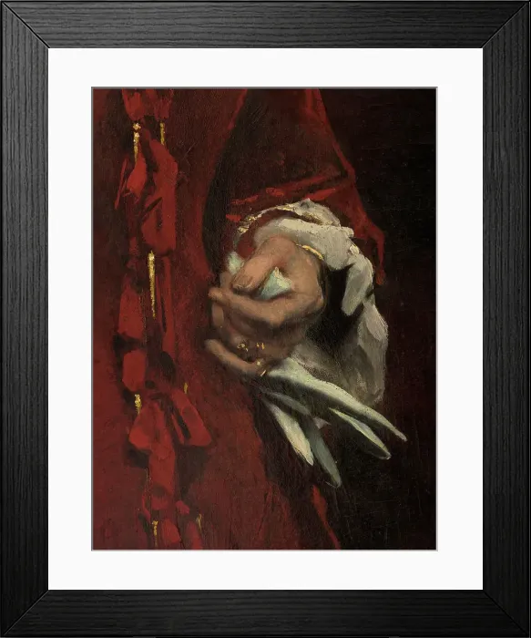 Framed Print : Portrait of Madame Georges Ehrler, 1880. Creator: Leon Joseph Florentin Bonnat Framed Print : Portrait of Madame Georges Ehrler, 1880. Creator: Leon Joseph Florentin Bonnat