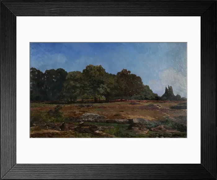 Framed Print : Edge of the forest of Fontainebleau, 1865. Creator: Alfred Sisley Framed Print : Edge of the forest of Fontainebleau, 1865. Creator: Alfred Sisley