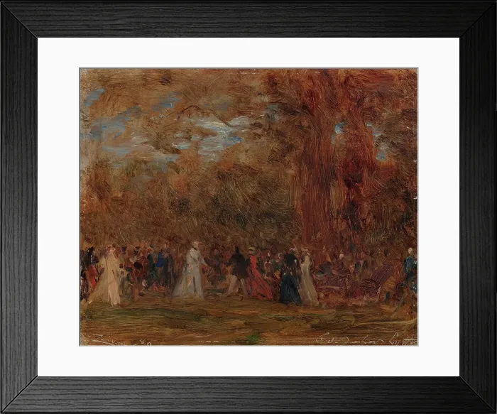 Framed Print : Fête à l'ambassade d'Angleterre à Paris, 1889. Creator: Felix Francois Georges Philibert Ziem Framed Print : Fête à l'ambassade d'Angleterre à Paris, 1889. Creator: Felix Francois Georges Philibert Ziem